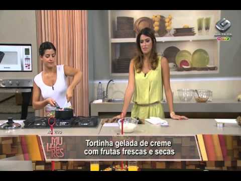 Gazeta   Mulheres 09 01 2014   Receita de tortinha gelada de creme com frutas frescas e secas com a