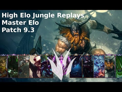 High Elo Jungle Replay | Olaf | Master Elo | Patch 9.3
