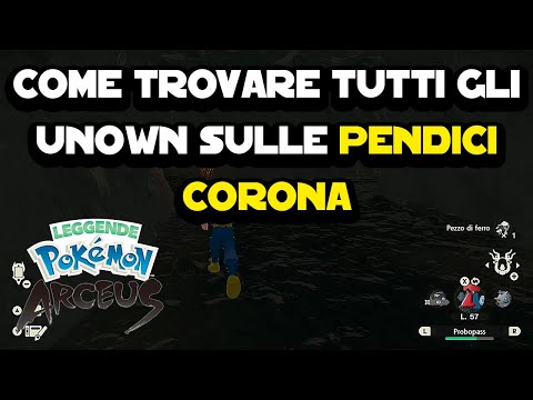 Dove trovare gli Unown alle Pendici Corona su Pokemon Arceus