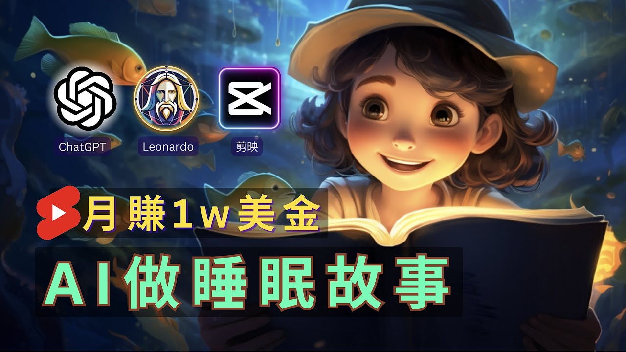 【保姆級實操】用免费AI工具做兒童睡眠故事頻道｜1W美金/月 Earn Money With AI By Creating Animation Video|Sleep Story Video