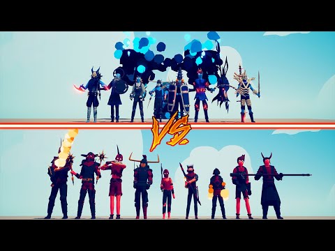 EVIL TEAM vs FIRE TEAM - Totally Accurate Battle Simulator | TABS