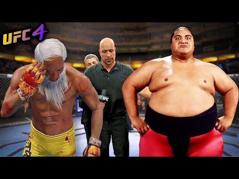 Old Bruce Lee vs. Yokozuna - EA Sports UFC 4