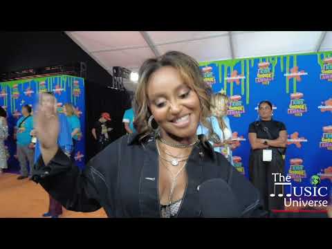 Dana Heath of Danger Force on the 2024 Kids Choice Awards Orange Carpet