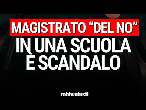 Robby Giusti - A "NO" MAGISTRATE IN A SCHOOL IS A SCANDAL