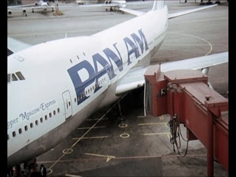 Pan Am Boeing 747-121 N733PA "Clipper Moscow Express" at Moscow Sheremetyevo Airport, 1988