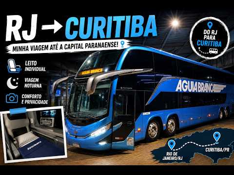 Viajando de Leito Individual com a ÁGUIA BRANCA do RIO de JANEIRO até CURITIBA