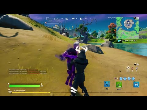 Killing Boss Midas in Fortnite