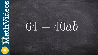 Factoring using distributive property