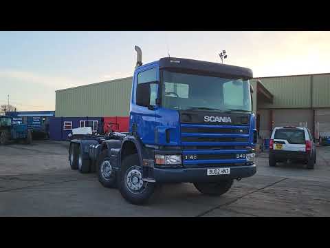 2002 Scania 114c P340 8x4 Hook Loader, Entered into Auction