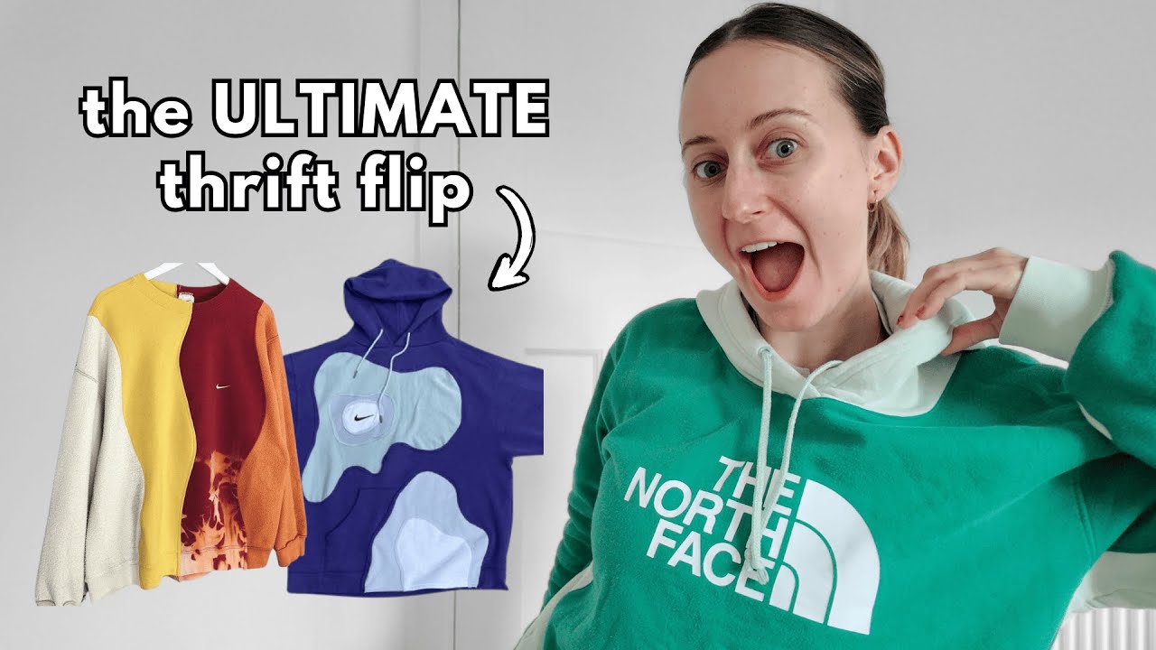 I made the VIRAL reworked nike hoodies | the ultimate thrift flip!