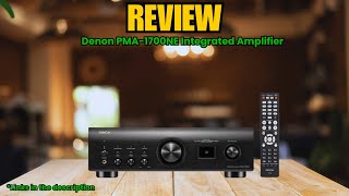 Video thumbnail for Denon PMA-1700NE Review | Best Integrated Amplifier 140W x 2 with USB DAC & Phono EQ for Audiophiles by GenuineCritics