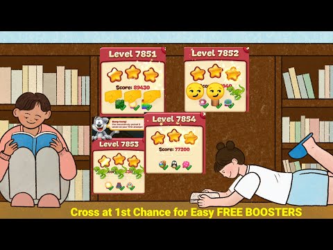 Toon blast levels 7851 7852 7853 7854 ✨ cross in one Chance