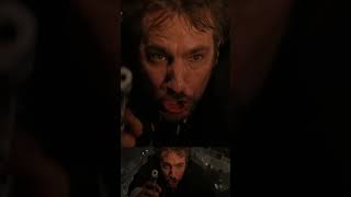 Hans Gruber (Alan Rickman) falls out of the Nakatomi Plaza.  Die Hard 1988 #brucewillis  #diehard