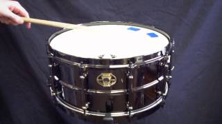 Video thumbnail for Ludwig 6.5x14 Black Magic Snare Drum LW6514 Demo by explorerspercussion