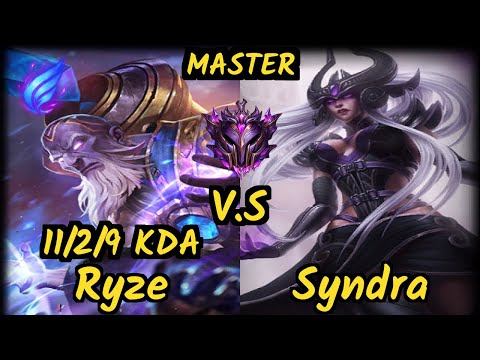 PENTA xKenzuke (RYZE) vs SYNDRA - 11/2/9 KDA MID GAMEPLAY - EUW Ranked MASTER