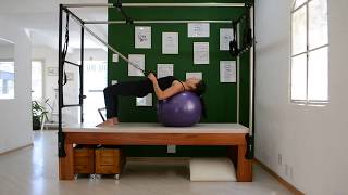 Fortalecimento de Membros Superiores com o Tronco Suspenso Sobre a Fitball no Cadillac