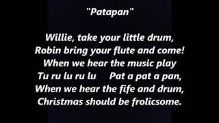 Patapan Pat-a-pan French Christmas carol LYRICS WORDS FAVORITE TRENDING SING ALONG SONGS