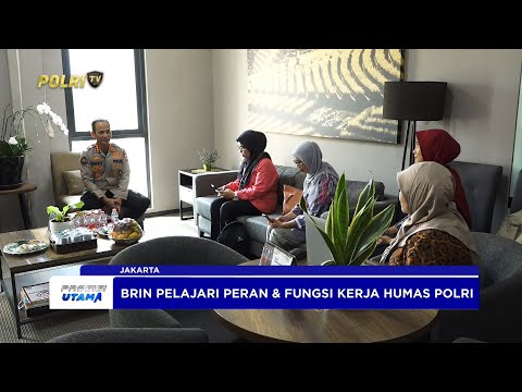 DIVHUMAS POLRI TERIMA KUNJUNGAN BRIN