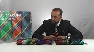 Paul Malone Silk Tie and Pocket Square S14416