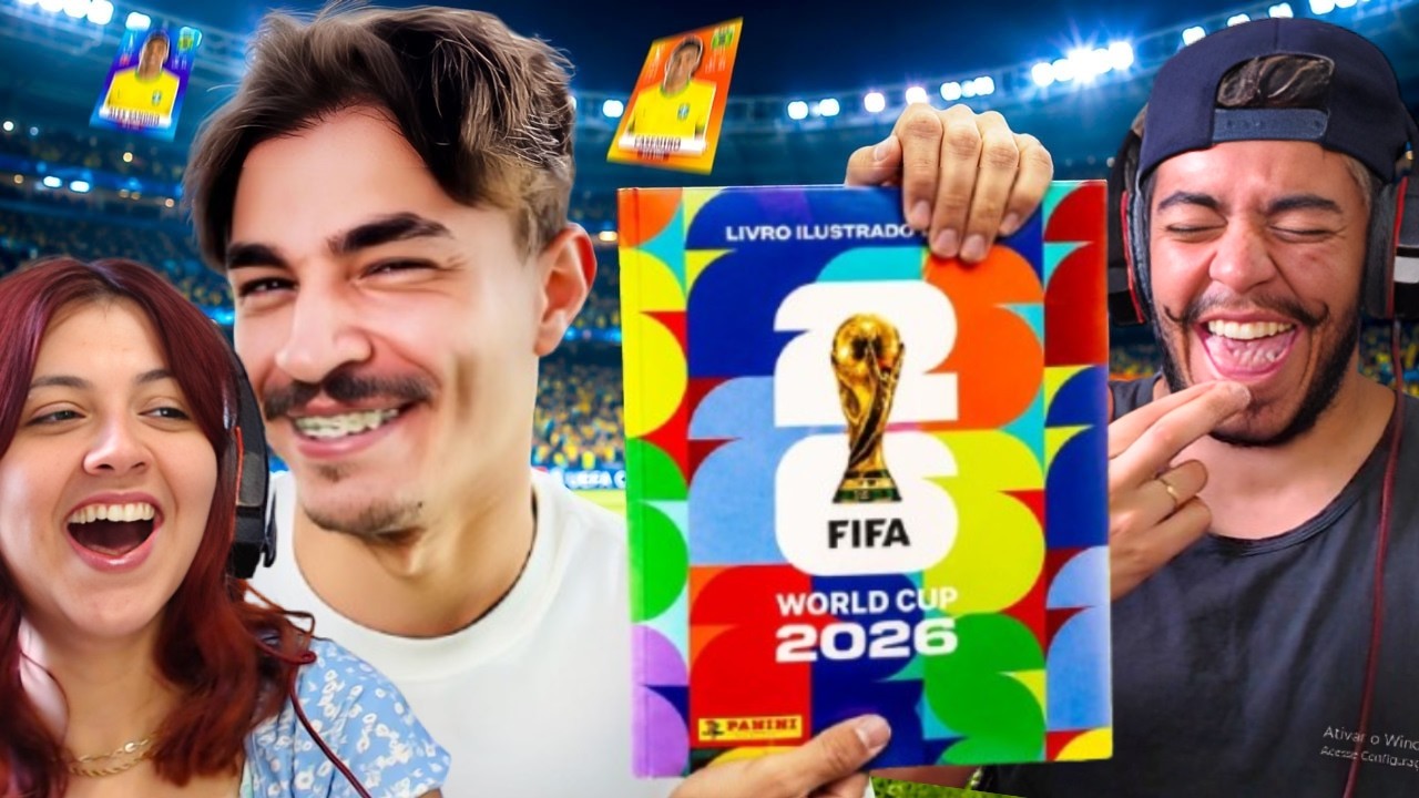 BISTECONE COMPLETANDO O ÁLBUM DA COPA 2026 EM 24 HORAS!!! | REACT