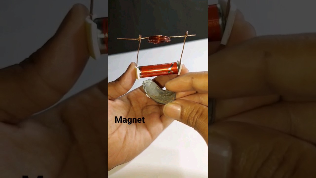 The world's easiest DC Motor 😱 #shorts #dcmotor #viral #viralshorts #ytshorts