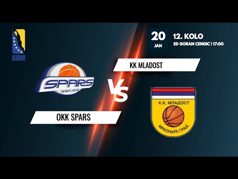 OKK Spars vs KK Mladost - 12.kolo - KSBIH - 2022/2023