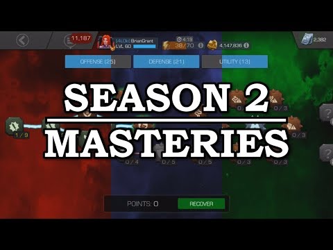 Season 2 Mastery Build | Marvel Contest of Champions