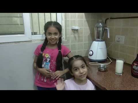 The making of Oreo Chocolate Milkshake