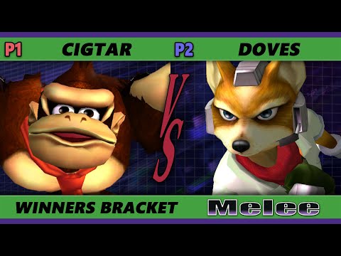 S@X 452 - Cigtar (Donkey Kong) Vs. Doves (Fox) Smash Melee - SSBM