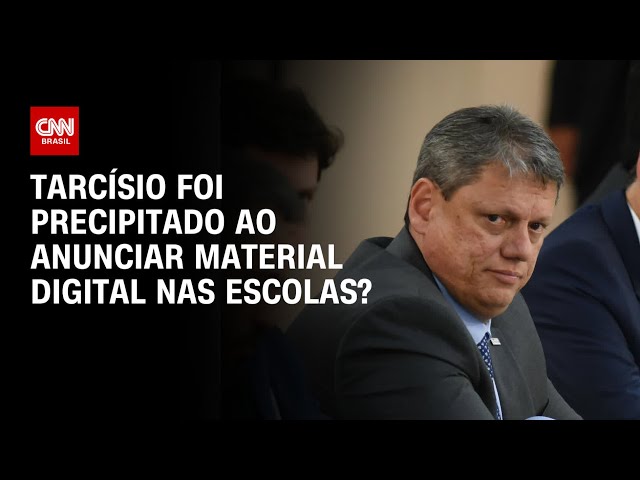 Tarcísio foi precipitado ao anunciar material digital nas escolas? | O GRANDE DEBATE