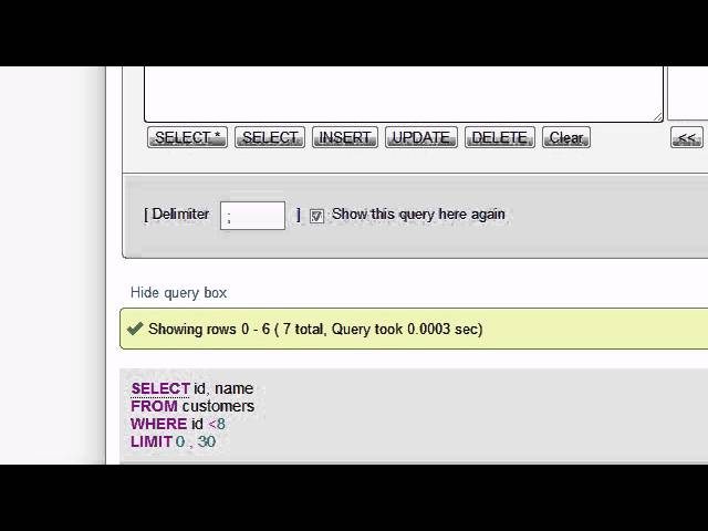 Thumbnail of Filtering Results with WHERE lesson