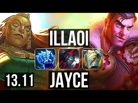 ILLAOI vs JAYCE (TOP) | 300+ games, Dominating | KR Master | 13.11