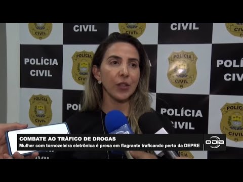 Mulher com tornozeleira eletrônica é presa em flagrante perto da DEPRE 26 01 2023