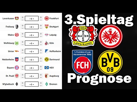 Bundesliga Matchday 3 25/26 Prediction | All games & tips!