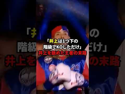 「井上は1つ下の階級でKOしただけ」井上を舐めた王者の末路#格闘技