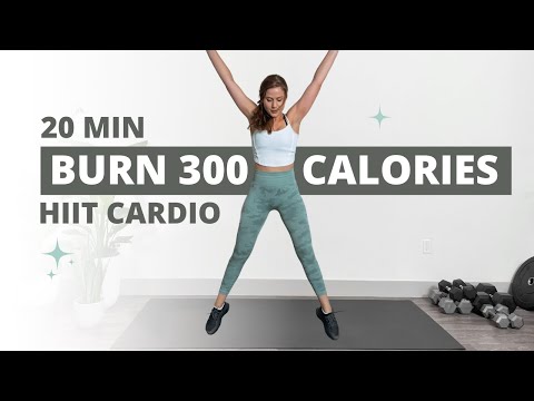 BURN 300 CALORIES with this 20 Minute Intense Cardio HIIT Workout | No Repeats | Low Impact Options