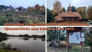 ehemalige Lungenheilstätte Albrechtshaus, Pfauenteiche und Oderteich im Harz