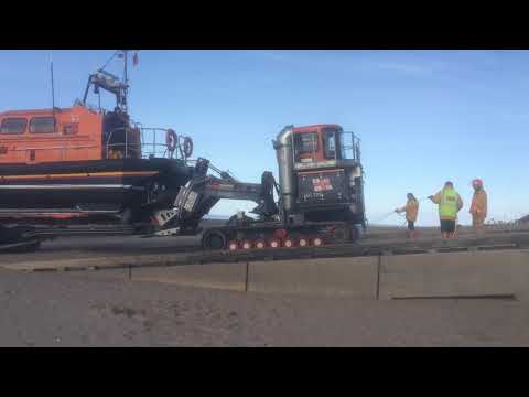 Lifeboat Ashore on Rhyl Beach