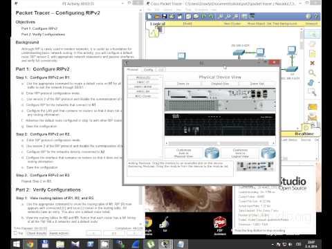 CCNA 2 Packet Tracer Activity 7.3.1.8 solution