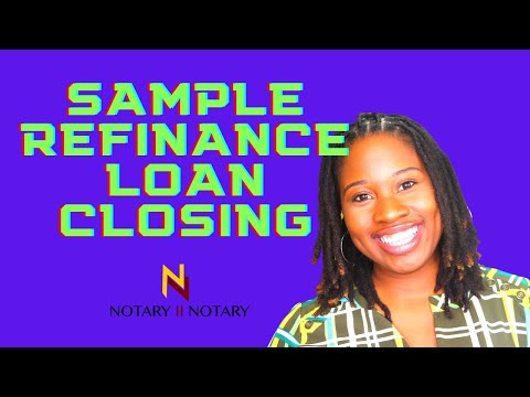 PART 1 HOW TO COMPLETE A REFINANCE LOAN CLOSING AT A NOTARY SIGNING AGENT *NOTARY2NOTARY*