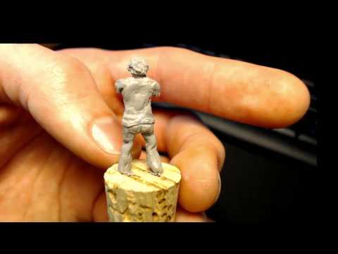 Second Zombie Sculpt--28mm Miniature Wargaming Sculpting
