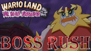 Wario Land: Shake It! - Boss Rush (All Boss Fights, No Damage)