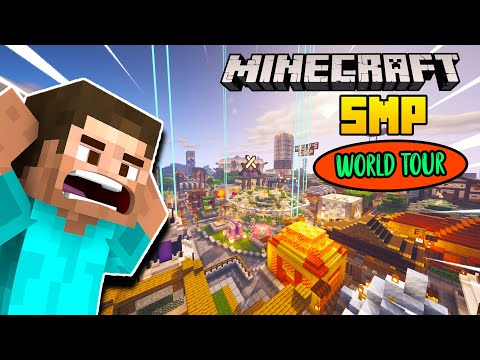 Minecraft SMP World Tour - I Visited one of my Sub /friend's world and it was Amazing !