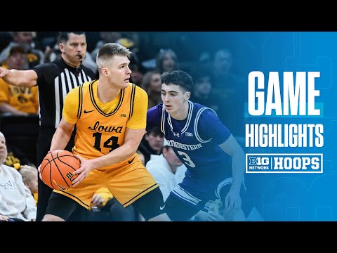 Northwestern vs. Iowa | Highlights | Big Ten Men's Basketball | 02/08/26