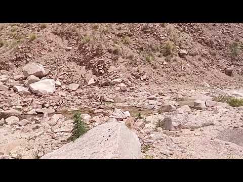 Zona de antiguas minas de uranio y fluorita en Villa Larca, provincia de San Luis. 