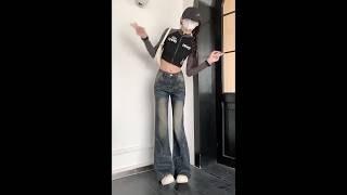Notica - Low Waist Washed Flared Jeans