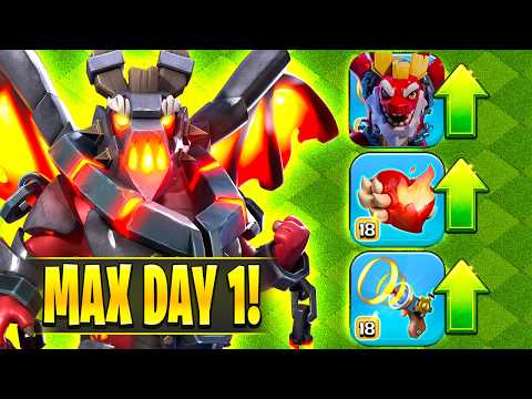 Maxing the Dragon Duke on Day 1! (Clash of Clans)