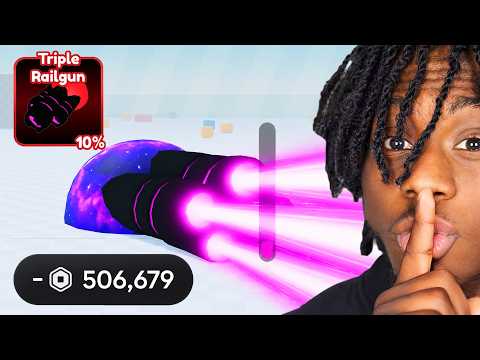 Spending $2,366,735 For the SECRET TRIPLE RAIL GUN TANK in Tank Game Roblox