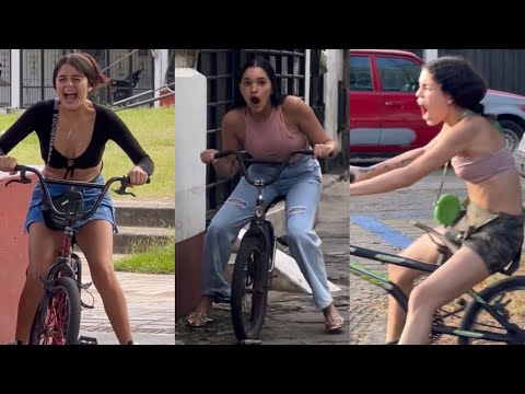 La bici 🚲 sorpresa 😱feliz 😁broma de humor 🥰😍