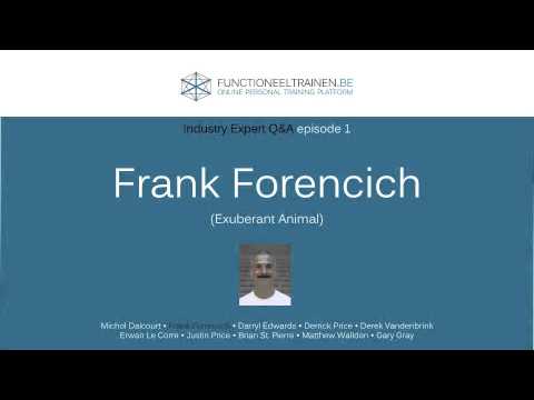 Industry Expert Q&A episode 1 with Frank Forencich